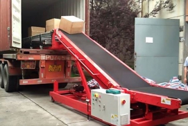 Băng tải xuất hàng lên Container - Công Ty TNHH Cơ Khí Chế Tạo Lê Nguyễn
